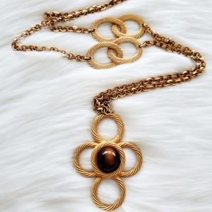 Vintage ACCESSOCRAFT Long GT Pendant Necklace